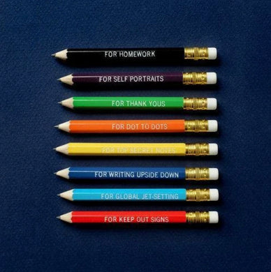 Correspondence Pencils - for all occasions - set of 8 | Mr. Boddington's Studio