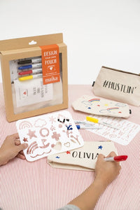 MAIKA - DESIGN YOUR OWN POUCH DIY STENCIL KIT