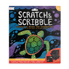 Ocean Life Scratch and Scribble Scratch Art Kit | Ooly