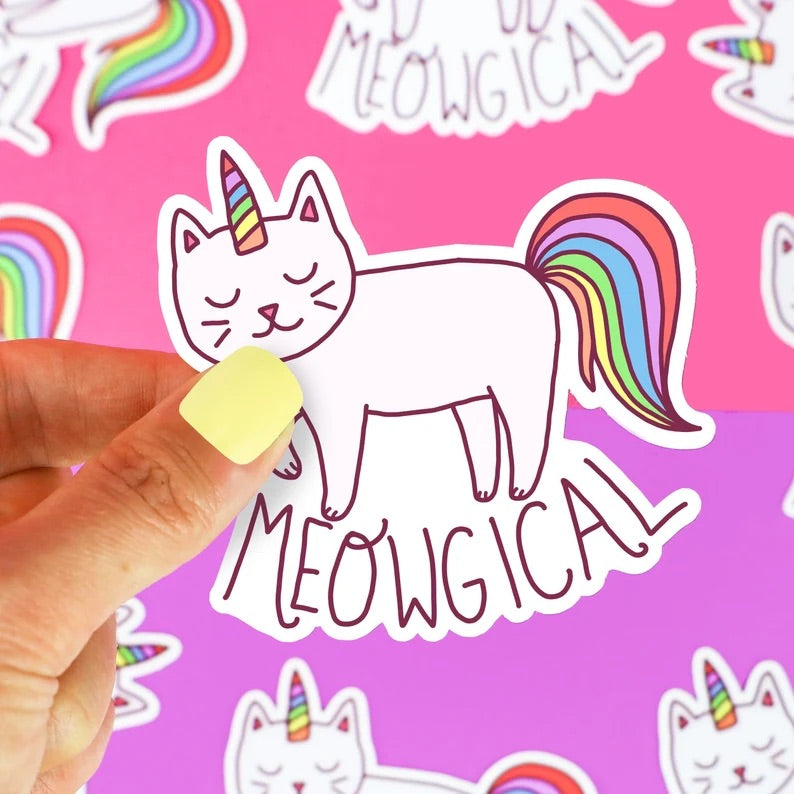Meowgical Cat Vinyl Sticker | Turtle’s Soup