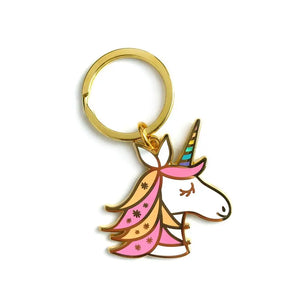 Unicorn Enamel Keychain | Night Owl Paper Goods