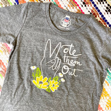 VOTE THEM OUT Women’s Organic Tee (Grey or Cream)