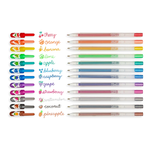 Yummy Yummy Scented Colored Glitter Gel Pens- set of 12 | OOLY