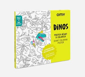 Dinos Giant Coloring Poster | OMY