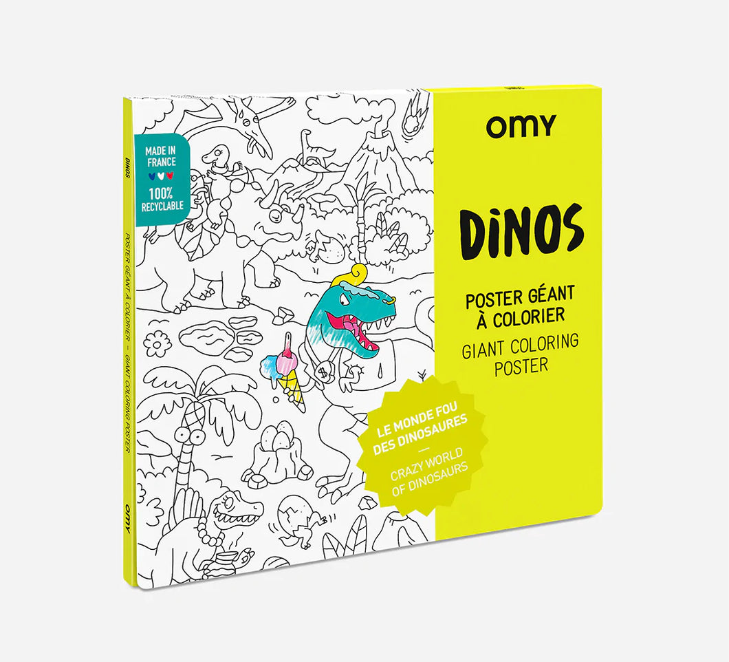 Dinos Giant Coloring Poster | OMY