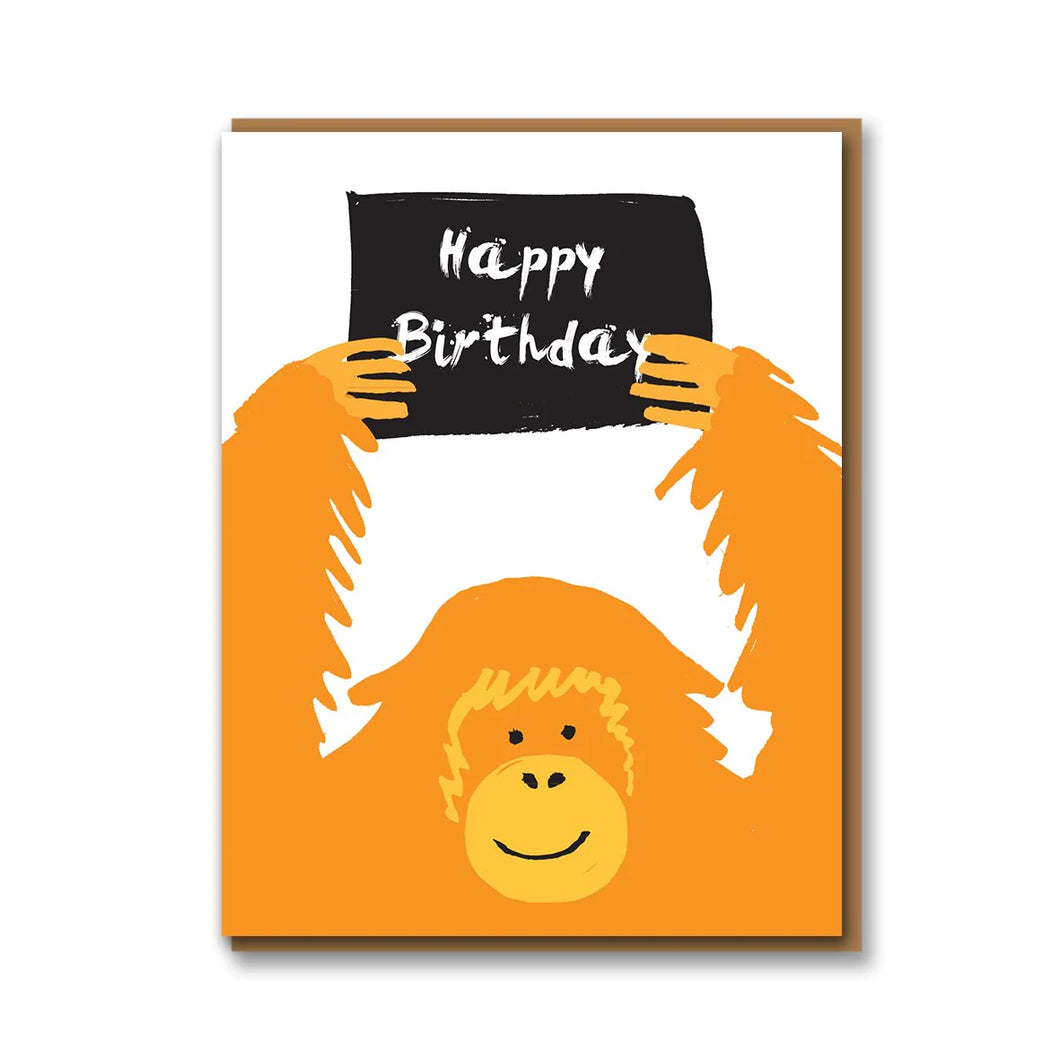 Orangutan Birthday Card | Nineteen Seventy Three Ltd