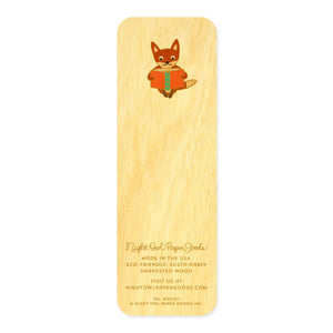 FOXY FABLES MINI BOOKMARK | Night Owl Paper Goods