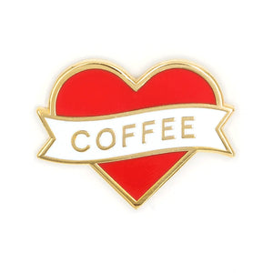 Heart Coffee Enamel Pin | These Are Things